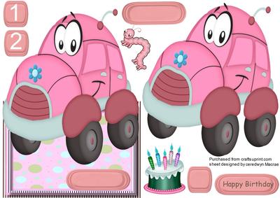 Lovely Over the Edge Birthday Bubble Car 