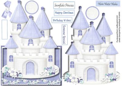 Over the Edge Christmas or Birthday Snow Princesses Castle 