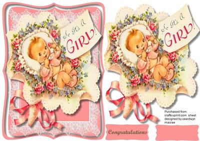 So It's a Girl Congratulations