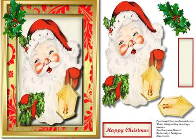 Santa and His Christmas Lamp