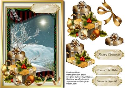 Lovely Snow Scene and Gifts 