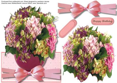 Lovely Over the Edge Bowl of Flowers