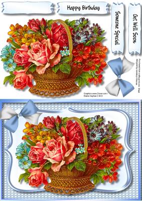 Lovely Basket of Roses 