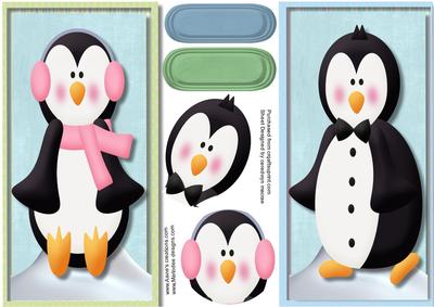D.l. Two Lovely Chrismas Penquins 