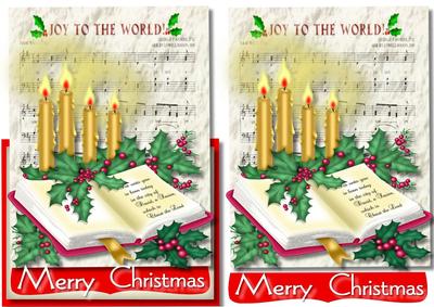 Over the Edge Christmas Candles and Bible 
