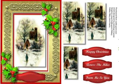 Beautiful Christmas Scene in the Snow
