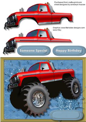 The Big ,big ,big, Truck in Red