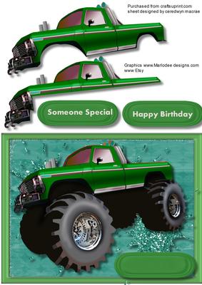 Big, Big ,truck in Green 