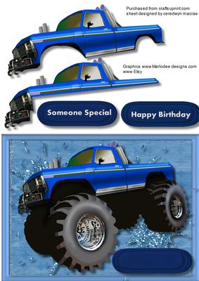 Big ,big, Truck in Blue