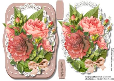 Lovely Roses and Butterfly Lace
