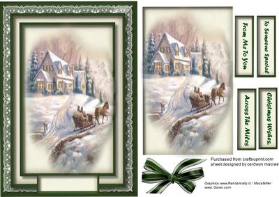 Lovely Sleigh Ride in the Snow 