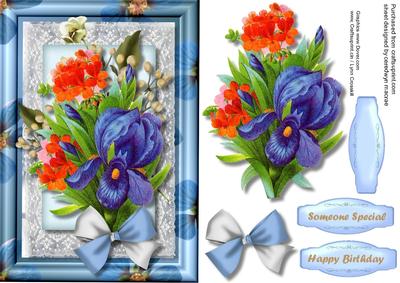 Lovely Flowers in a Flower Frame 