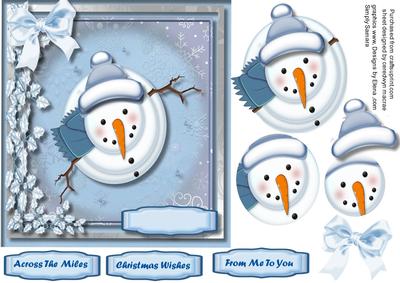 Lovely Snowman Looking for the Snow 