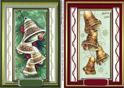Two Lovely Card Toppers with Lovely Bells
