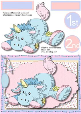 Lovely Unisex 1st and 2nd Birthday Card 