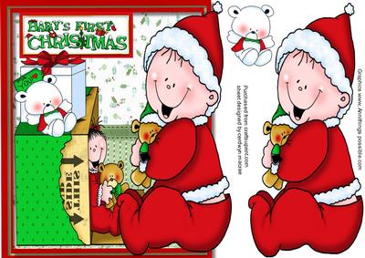 Lovely Over the Edge Baby's First Christmas