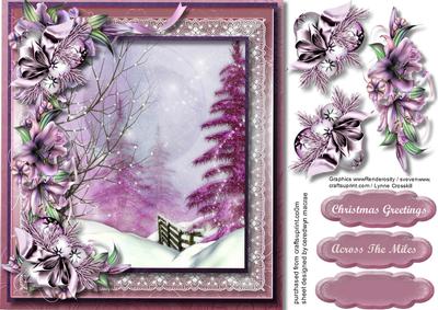Beautiful 8x8 App Winter Scene 