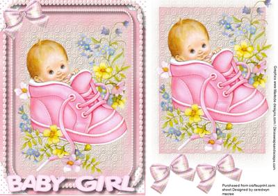 A Beautiful Baby Girl in a Boot 