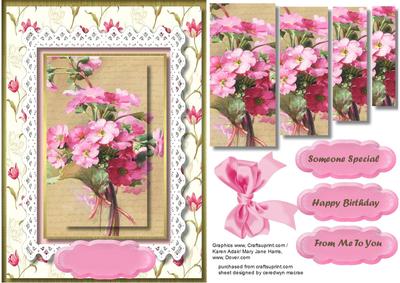 Lovely Posy of Flowers in a Flowers Frame