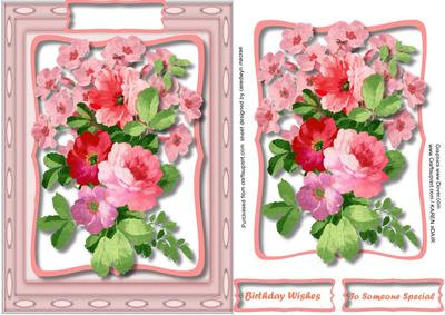 B Beautiful Mixed Flowers on a Kadair Frame 