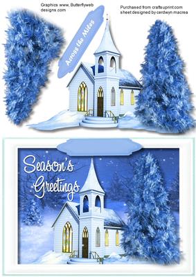 Lovely Christmas Church in the Hills