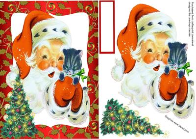 Santa and the Kitten