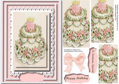 Beautiful Birthday Cake for Someone Special , Pyramid