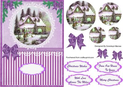 Lovely Christmas Scene in Lilac
