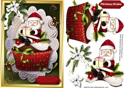 Lovely Yummie Cupcake Santa Clause