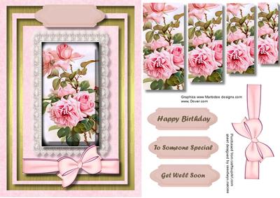 Beautiful Roses on a Lace Mat 