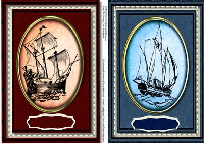 Two Lovely Sailing Ship Toppers 