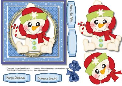 Cute Snowbaby with Candycane 