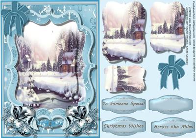 Beautiful Blue Ice at Christmas , Pyramid