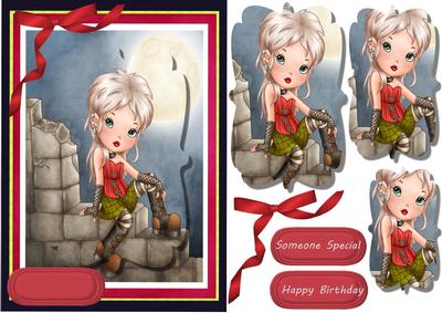 Lovely Gothic Birthday Girl 
