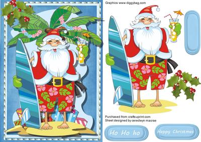 Santa Enjoying His Holiday