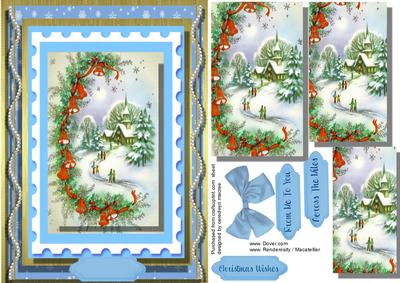 Lovely Christmas Scene with Bells 