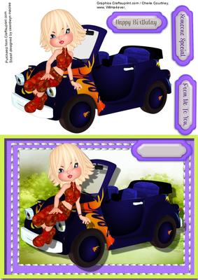 Vibrat Cookie with Her Toon Card 