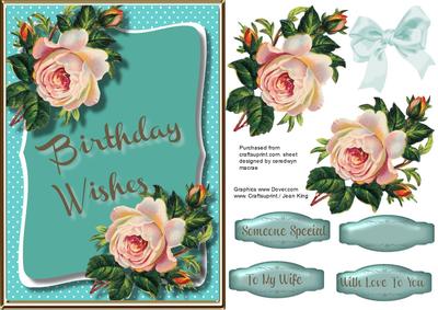 Beautiful Birthday Wishes with Pink Roses 