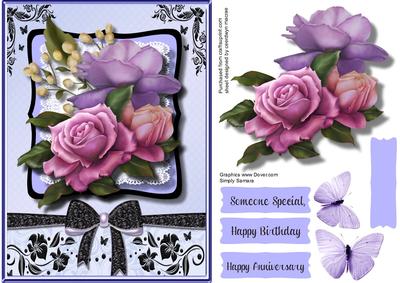 Lovely Belleepoquel Roses and Baby's Breath 