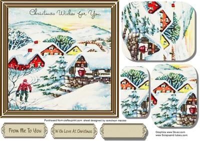 Lovely Swiss Village in the Snow 