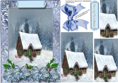 Beautiful Woodcutter's Cottage with Poinsettias