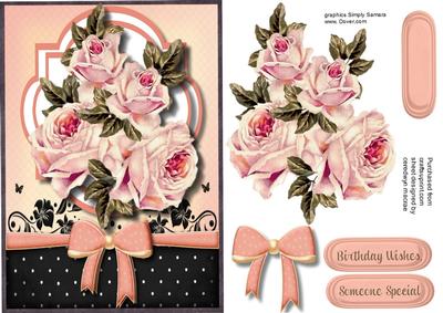 Beautiful Roses on a Bracket Frame 