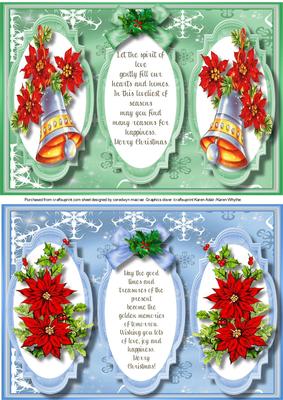 Two Lovely Christmas Toppers with a Verse