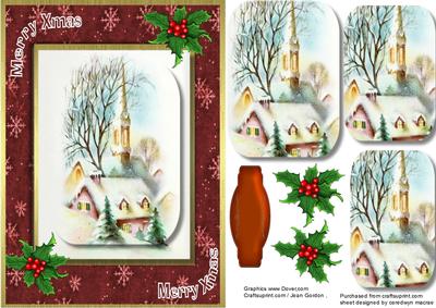 Beautiful Christmas Church 2 Pyramid