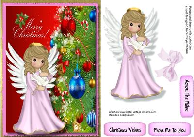 Angel of the Christmas Tree ,pink