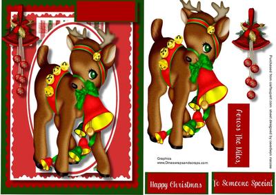 Little Reindeer Ringing the Bell.
