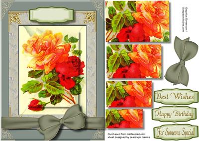 Beautiful Red and Gold Roses , Pyramid