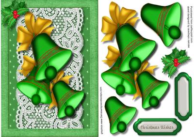 Lovely Christmas Bells on Lace