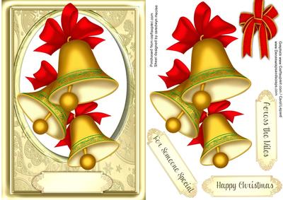 Beautiful Gold Bells Ina Gold Frame 