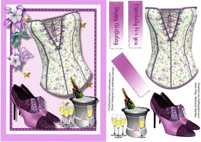 Lovely Bask with Champagne and Shoes, 